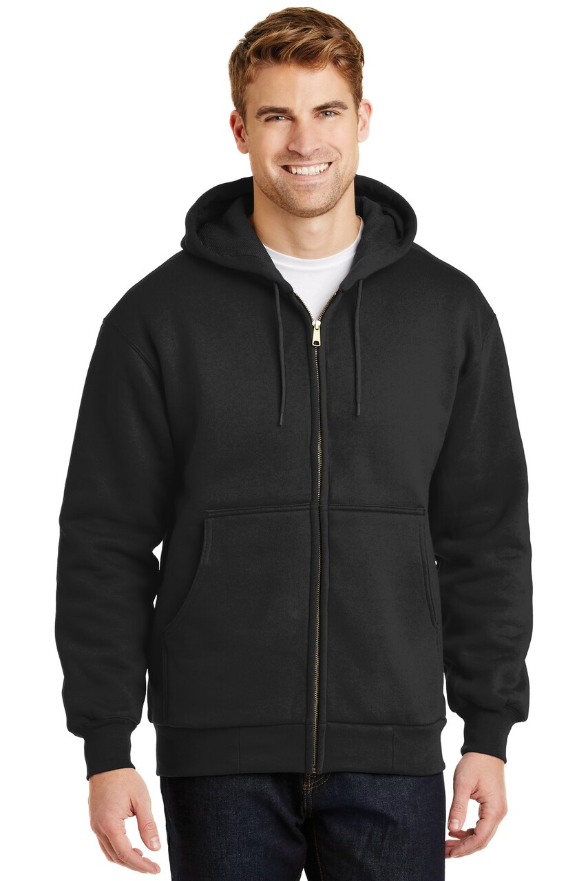 CornerStone® Heavyweight Full-Zip Hooded Sweatshirt with Thermal Lining